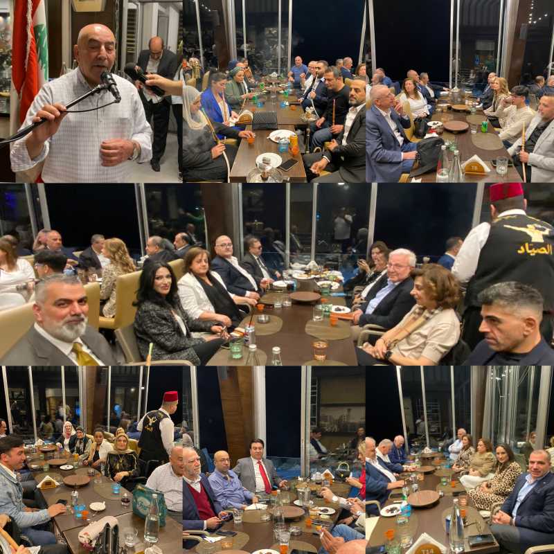 الناشط السياسي طلال المقداد يقيم إفطارًا رمضانيًا حاشدًا في مطعم الصياد – عين المريسة