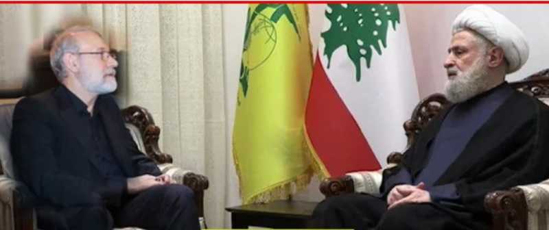 استقبال الأمين العام لحـ.ـزب اللـ.ـه سماحة الشيخ نعيم قاسـ.ـم أمين المجلس الأعلى للأمن القومي الإيرا