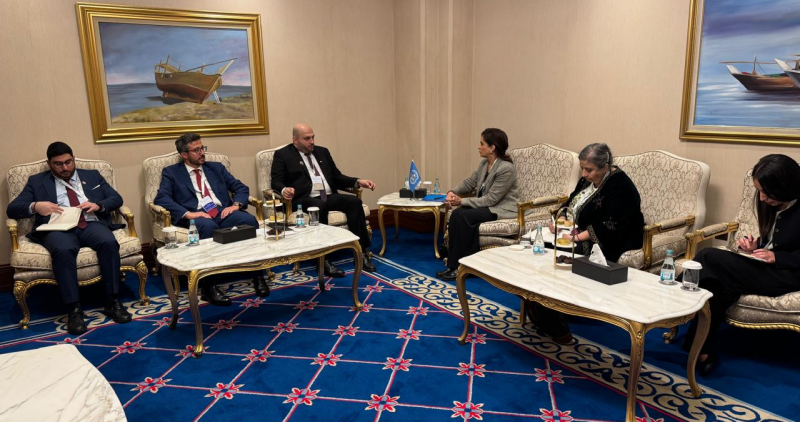 ناصر الدين شارك في قمة الصحة النفسية في قطر واجتمع بالمديرة الإقليمية لمنظمة الصحة لتحديث الاستراتيج