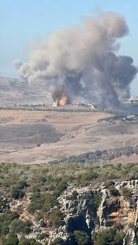 غارات صهيونية على الجرمق