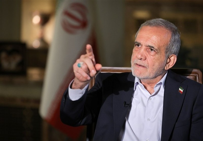  الرئيس مسعود بزشكيان يبعث برسالة إلى الشعب الأميركي 