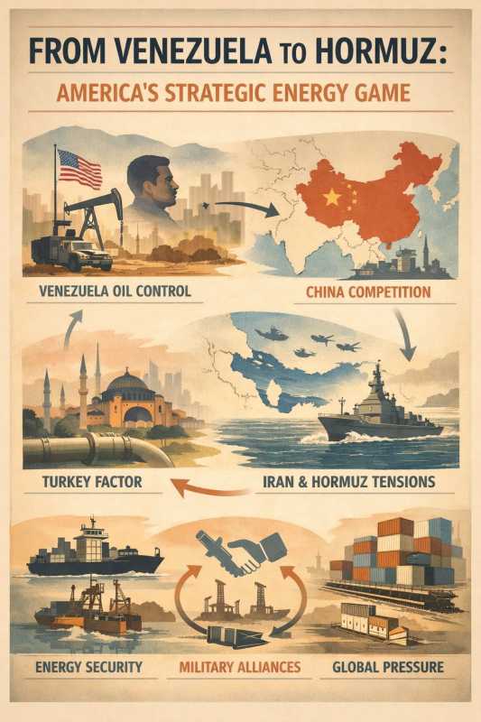  من فنزويلا إلى هرمز استراتيجية الطاقة الأميركية تدخل مرحلة خطِرة 
