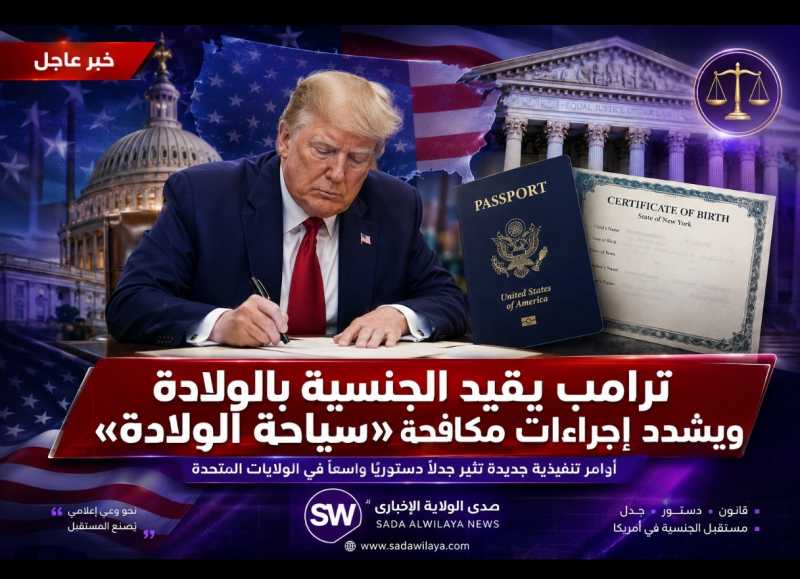 ترامب يوقّع أوامر تنفيذية جديدة لتقييد الجنسية بالولادة ومكافحة «سياحة الولادة».. ماذا تعني القرارات