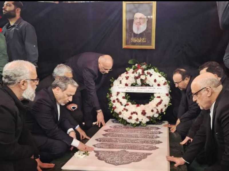 عراقجي يلتقي الشيخ الخطيب والبساط ويزور ضريح السيد نصر الله