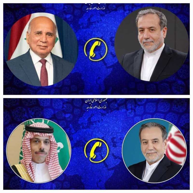 عراقجي يجري مباحثات هاتفية مع وزراء خارجية السعودية والعراق وإسبانيا