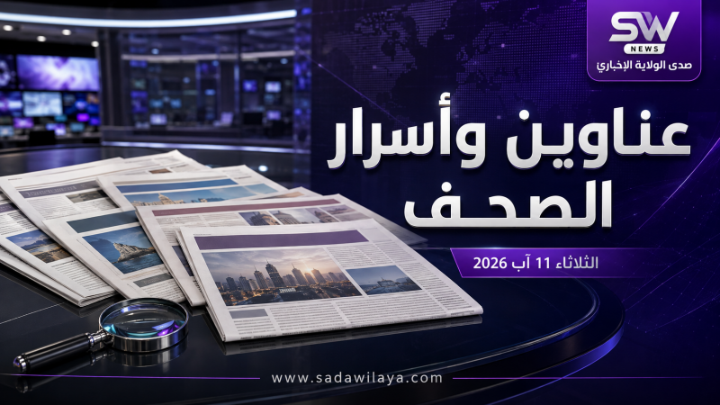 عناوين وأسرار الصحف اليوم الثلاثاء 11 آب 2026