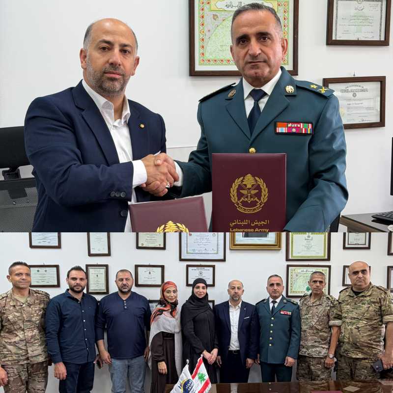 بروتوكول تعاون بين الجيش اللبناني ومعاهد أمجاد الجامعية لدعم التعليم والتدريب بروتوكول تعاون بين الجيش اللبناني ومعاهد أمجاد الجامعية لدعم التعليم والتدريب