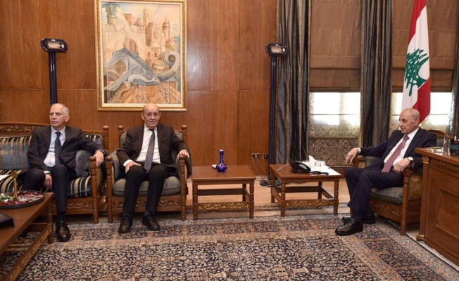 بري خلال لقائه لودريان لا يجوز إستمرار إسرائيل بعدوانها على لبنان