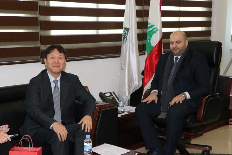 الوزير ناصر الدين إستقبل وفدًا من بعثة الإتحاد الأوروبي والسفيرين الكولومبي والكوري