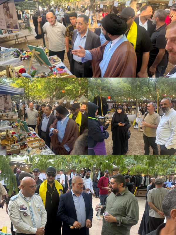 الحاج حسن خلال رعايته مهرجان "نبض الأرض" في النبي شيت لا يراهنن أحد على ضعف "حزب الله