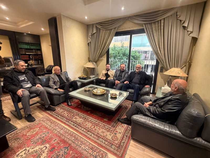 وفد من حزب الله يزور القومي