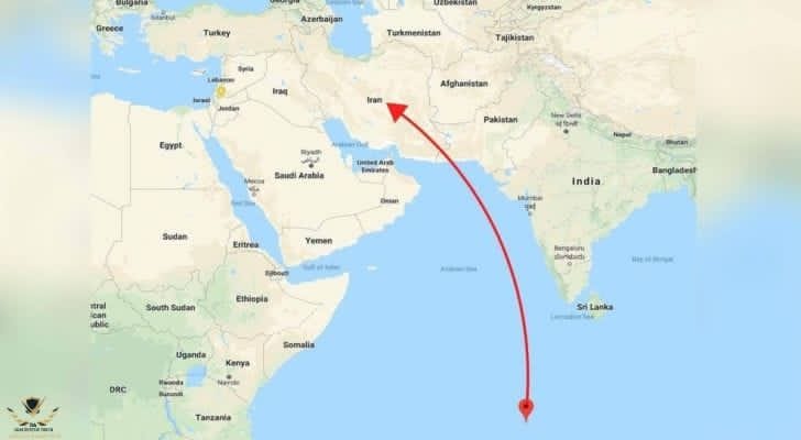 وول ستريت جورنال  إيران أطلقت صاروخين باليستيين على قاعدة دييغو غارسيا المشتركة مع بريطانيا في المحي