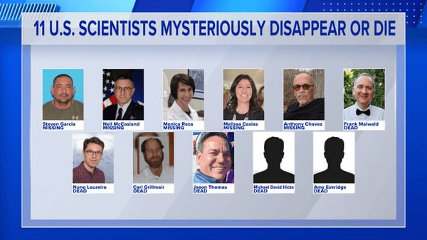 وفاة وفقدان 11 عالماً مرتبطاً بالبرامج النووية والصاروخية الأميركية