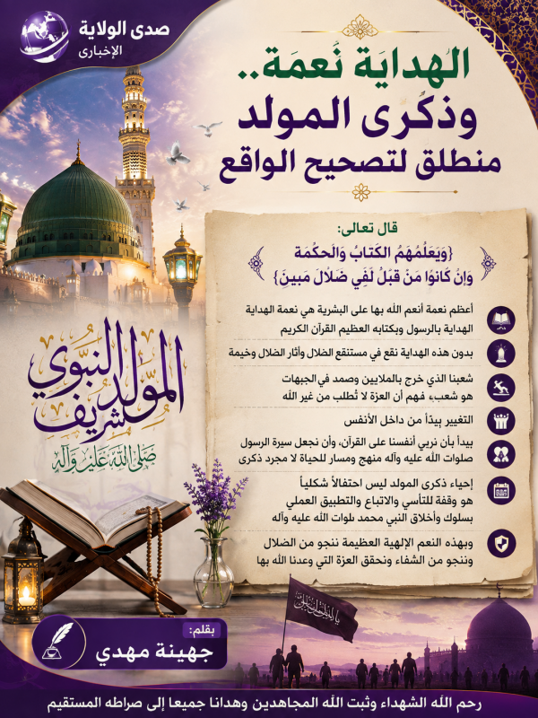الهداية نعمة.. وذكرى المولد منطلق لتصحيح الواقع