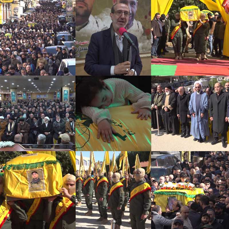 في مشهدٍ مهيب يعبّر عن الوفاء لدماء الشهداء والجرحى، شيّع أهالي البقاع وبلدة النبي شيت ثلاثة من الشه