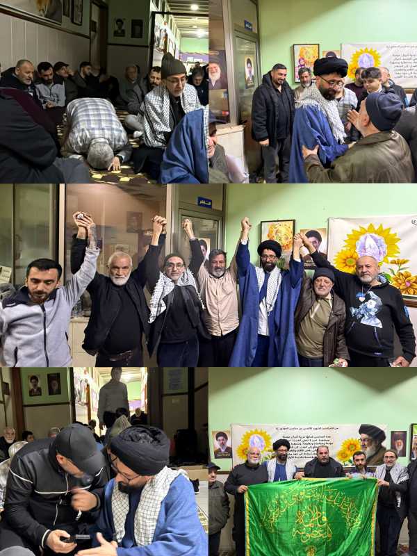 جمعية مبشّران وخَدَمة السيدة زينب(ع)  وخُدّام السيدة رقية (ع) تزور عوائل النازحين في زقاق البلاط – ب