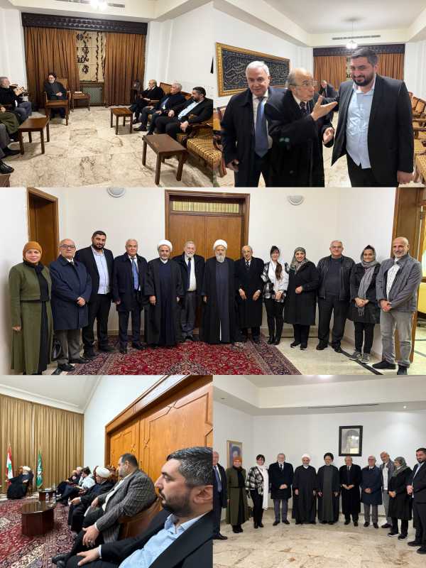 اللقاء الإسلامي المسيحي يزور سماحة الشيخ علي الخطيب في إطار التحضير لعيد البشارة