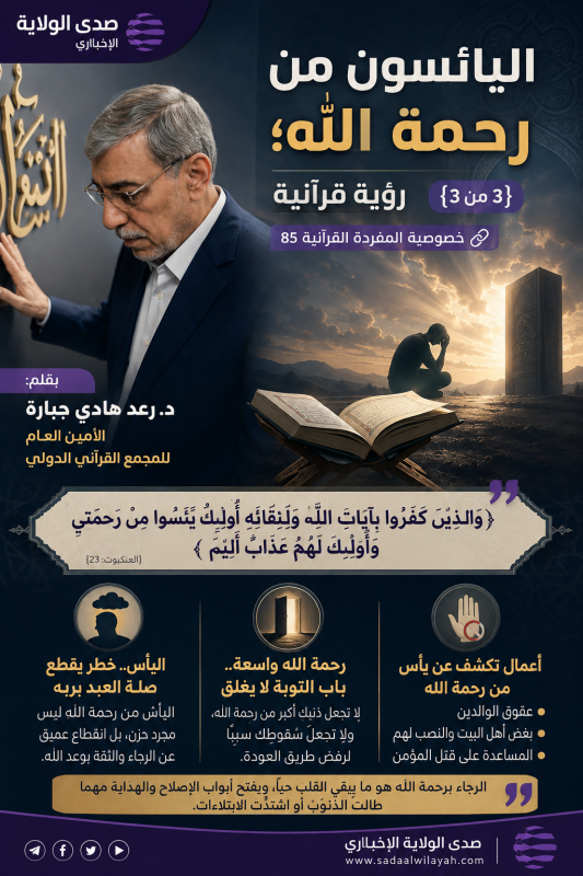 اليائسون من رحمة الله؛ رؤية قرآنية 3من3  بقلم