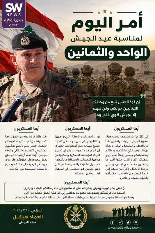 هيكل في عيد الجيش الـ81 المؤسسة العسكرية مستمرة في أداء مهامها رغم التحديات والاحتلال يعرقل انتشارها