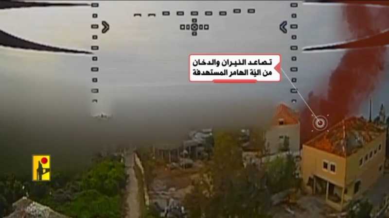 بالفيديو مشاهد من عملية استهداف المقاومة الإسلامية ناقلتَي جند وآلية هامر تابعة لجيش العدو الإسرائيل