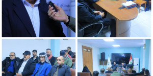 الحاج ابو جعفر الدراجي مدير مركز الشهيد أبو مهدي المهندس يعقد اجتماعًا موسعًا لتطوير العمل المؤسسي ودعم الكوادر