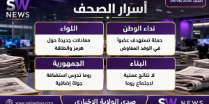 أسرار الصحف الصادرة اليوم السبت 08082026