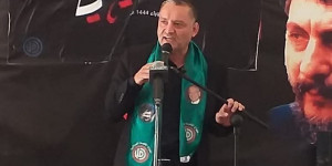 الفوعاني خلال تفقده الجرحى جراء المجازر  :