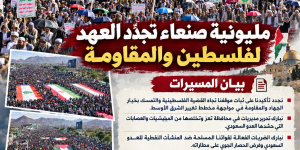طوفان بشري في مليونية (ثباتا مع فلسطين.. واستنفارا في مواجهة عدوان وحصار وبهتان العدو السعودي) بـ ميدان_السبعين في صنعاء