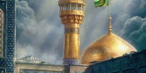 وکأنّني ميتٌ على جدث بمسيح طوسٍ روحه سرتِ