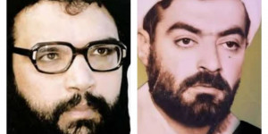 ذكرى الشهيدان الشيخ راغب والسيد عباس الموسوي حاملين راية حزب الله...