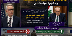 كليرفيلد يتحرك بين عين التينة والسراي.. واشنطن تربط وقف الاعتداءات بسلاح حزب الله وعون يتابع الوضع الأمني