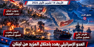 العدو الإسرائيلي يهدد باحتلال المزيد من لبنان ويكثّف اعتداءاته جنوباً.. اليمن يضرب عمق السعودية وهرمز على صفيح ساخن