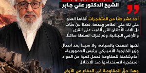 الشيخ الدكتور علي جابر: أين كانت سيادة السلطة أمام آلاف الأطنان من المتفجرات التي ألقاها العدو على لبنان؟