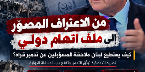 اعتراف مصور خطير لوزير الحرب الإسرائيلي أساس لملف اتهام دولي: كيف يستطيع لبنان ملاحقة المسؤولين عن تدمير قراه باعترافهم ؟