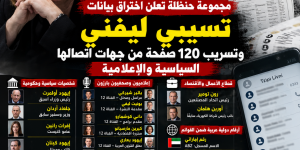 مجموعة حنظلة تعلن اختراق بيانات تسيبي ليفني وتسريب 120 صفحة من جهات اتصالها السياسية والإعلامية