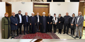 اللقاء الإسلامي المسيحي يزور سماحة الشيخ علي الخطيب في إطار التحضير لعيد البشارة