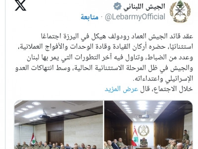 هيكل: الجيش مقبل على مرحلة «دقيقة»... وحريصون على النجاح في مهمتنا هيكل: الجيش مقبل على مرحلة «دقيقة»... وحريصون على النجاح في مهمتنا